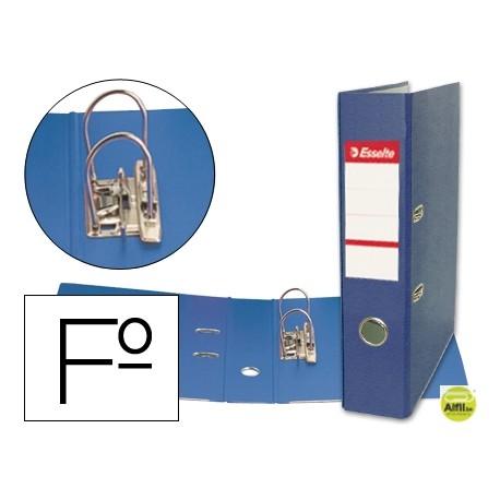ARCHIVADOR DE PALANCA ESSELTE PLASTICO FOLIO AZUL