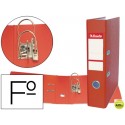ARCHIVADOR DE PALANCA ESSELTE PLASTICO FOLIO ROJO
