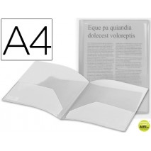 CARPETA BEAUTONE DOSSIER DOS BOLSAS 35584 POLIPROPILENODIN A4 INCOLORA