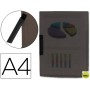 CARPETA BEAUTONE DOSSIER PINZA LATERAL 35485 POLIPROPILENO DIN A4 NEGRA -30 HOJAS -PINZA GIRATORIA