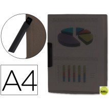 CARPETA BEAUTONE DOSSIER PINZA LATERAL 35485 POLIPROPILENO DIN A4 NEGRA -30 HOJAS -PINZA GIRATORIA