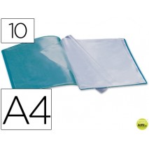 CARPETA BEAUTONE ESCAPARATE 37903 10 FUNDAS POLIPROPILENO DIN A4 VERDE