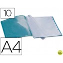 CARPETA BEAUTONE ESCAPARATE 37903 10 FUNDAS POLIPROPILENO DIN A4 VERDE