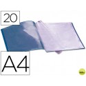 CARPETA BEAUTONE ESCAPARATE 37912 20 FUNDAS POLIPROPILENO DIN A4 AZUL