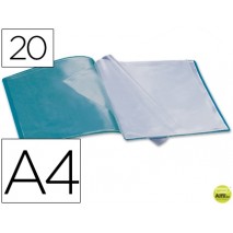 CARPETA BEAUTONE ESCAPARATE 37913 20 FUNDAS POLIPROPILENO DIN A4 VERDE