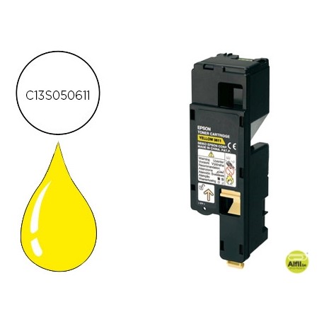 TONER EPSON C13S050613 AL-C1700/C1750/CX17 AMARILLO 1400 PAG
