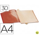 CARPETA BEAUTONE ESCAPARATE 37920 30 FUNDAS POLIPROPILENO DIN A4 ROJA