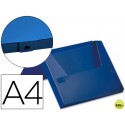 CARPETA BEAUTONE PORTADOCUMENTOS BROCHE 32512 POLIPROPILENO DIN A4 AZUL -LOMO 40 MM