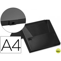 CARPETA BEAUTONE PORTADOCUMENTOS BROCHE 32515 POLIPROPILENO DIN A4 NEGRO -LOMO 40 MM