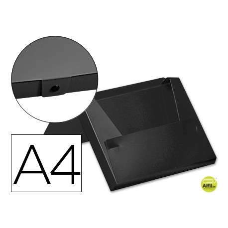 CARPETA BEAUTONE PORTADOCUMENTOS BROCHE 32515 POLIPROPILENO DIN A4 NEGRO -LOMO 40 MM