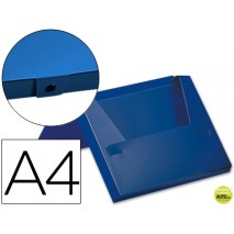 CARPETA BEAUTONE PORTADOCUMENTOS BROCHE 32532 POLIPROPILENO DIN A4 AZUL -LOMO 80 MM