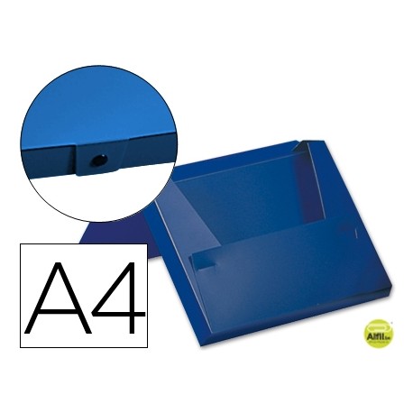 CARPETA BEAUTONE PORTADOCUMENTOS BROCHE 32532 POLIPROPILENO DIN A4 AZUL -LOMO 80 MM
