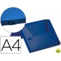 CARPETA BEAUTONE PORTADOCUMENTOS BROCHE 32532 POLIPROPILENO DIN A4 AZUL -LOMO 80 MM