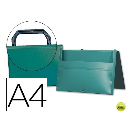 CARPETA BEAUTONE PORTADOCUMENTOS BROCHE 34863 POLIPROPILENO DIN A4 VERDE -CON ASA