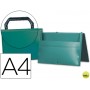 CARPETA BEAUTONE PORTADOCUMENTOS BROCHE 34863 POLIPROPILENO DIN A4 VERDE -CON ASA