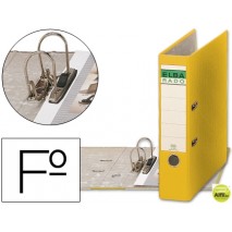 ARCHIVADOR DE PALANCA ELBA CARTON FORRADO FOLIO AMARILLO -LOMO DE 80 MM -RADO CHIC