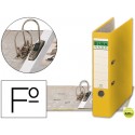 ARCHIVADOR DE PALANCA ELBA CARTON FORRADO FOLIO AMARILLO -LOMO DE 80 MM -RADO CHIC