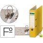 ARCHIVADOR DE PALANCA ELBA CARTON FORRADO FOLIO AMARILLO -LOMO DE 80 MM -RADO CHIC