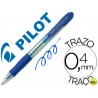 BOLIGRAFO PILOT SUPER GRIP AZUL RETRACTIL SUJECION DE CAUCHO TINTA BASE DE ACEITE