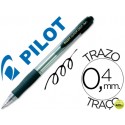 BOLIGRAFO PILOT SUPER GRIP NEGRO RETRACTIL SUJECION DE CAUCHO TINTA BASE DE ACEITE