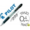 BOLIGRAFO PILOT SUPER GRIP NEGRO RETRACTIL SUJECION DE CAUCHO TINTA BASE DE ACEITE