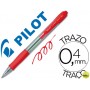 BOLIGRAFO PILOT SUPER GRIP ROJO RETRACTIL SUJECION DE CAUCHO TINTA BASE DE ACEITE