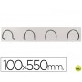 PERCHERO METALICO 611 BLANCO -PARED -4 COLGADORES