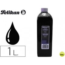 TINTA TAMPON PELIKAN NEGRA -FRASCO DE 1 LITRO