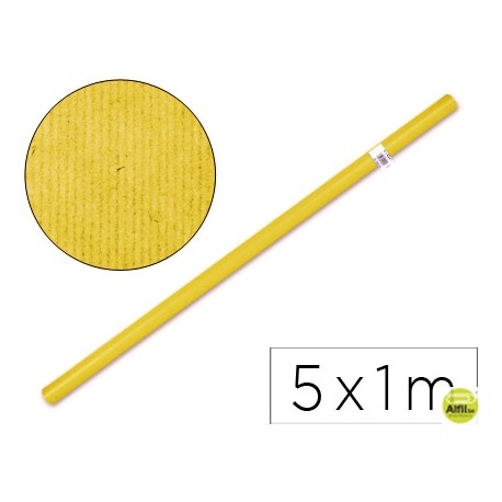 PAPEL KRAFT LIDERPAPEL -AMARILLO ROLLO 5X1 MT
