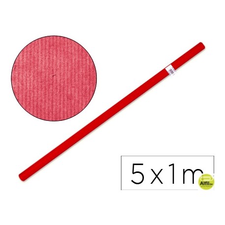 PAPEL KRAFT LIDERPAPEL ROJO -ROLLO DE 5X1 MT
