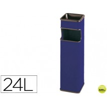 CENICERO PAPELERA CUADRADO 403AZUL -METALICO -MEDIDA 65X18X18 CM