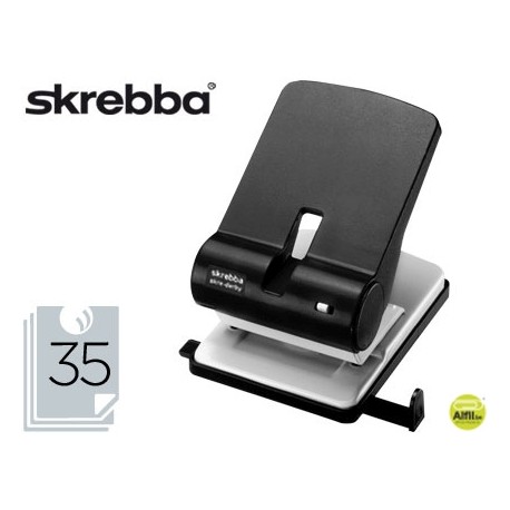 TALADRADOR SKREBBA PERFO 4 814NEGRO -CAPACIDAD 35 HOJAS