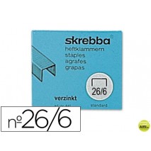 GRAPAS SKREBBA SK-26/6 (442) -GALVANIZADAS -CAJA DE 5000
