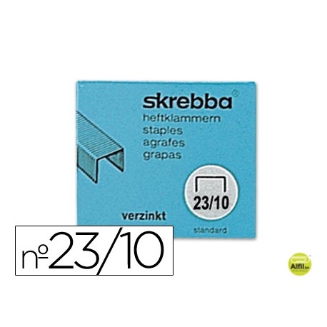 GRAPAS SKREBBA SK-23/10 (453) -GALVANIZADAS -CAJA DE 1000