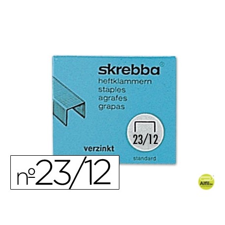 GRAPAS SKREBBA SK-23/12 (454) -GALVANIZADAS -CAJA DE 1000