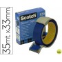 CINTA ADHESIVA SCOTCH POSTAL -AZUL -ROLLO DE 35 MT X 33 MM 820