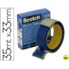 CINTA ADHESIVA SCOTCH POSTAL -AZUL -ROLLO DE 35 MT X 33 MM 820
