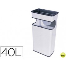 CENICERO PAPELERA METALICO 406BLANCO -MEDIDA 67X31X19 CM