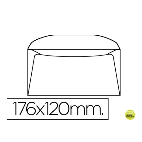 SOBRE LIDERPAPEL N-2000 120 X 176 MM -BOLSA DE 10 UNIDADES