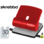 TALADRADOR SKREBBA MIDI 813 ROJO -CAPACIDAD 30 HOJAS