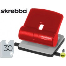TALADRADOR SKREBBA MIDI 813 ROJO -CAPACIDAD 30 HOJAS