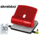 TALADRADOR SKREBBA MIDI 813 ROJO -CAPACIDAD 30 HOJAS