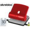 TALADRADOR SKREBBA MIDI 813 ROJO -CAPACIDAD 30 HOJAS