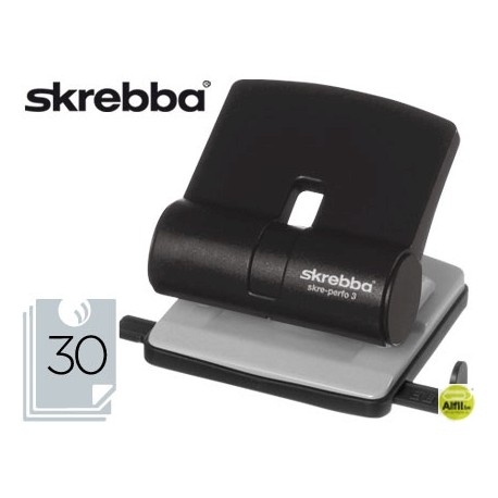 TALADRADOR SKREBBA MIDI 813 NEGRO -CAPACIDAD 30 HOJAS