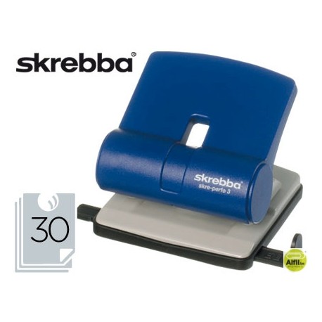 TALADRADOR SKREBBA MIDI 813 AZUL -CAPACIDAD 30 HOJAS