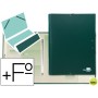 CARPETA CLASIFICADORA LIDERPAPEL 12 DEPARTAMENTOS FOLIO PROLONGADO CARTON FORRADO VERDE