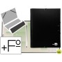 CARPETA CLASIFICADORA LIDERPAPEL 12 DEPARTAMENTOS FOLIO PROLONGADO CARTON FORRADO NEGRA