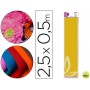 PAPEL CRESPON LIDERPAPEL 50 CM X 2.5M 34G/M2 AMARILLO ORO