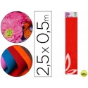 PAPEL CRESPON LIDERPAPEL 50 CM X 2.5M 34G/M2 ROJO