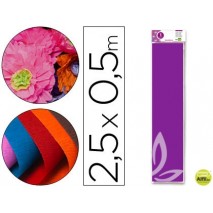 PAPEL CRESPON LIDERPAPEL 50 CM X 2.5M 34G/M2 VIOLETA